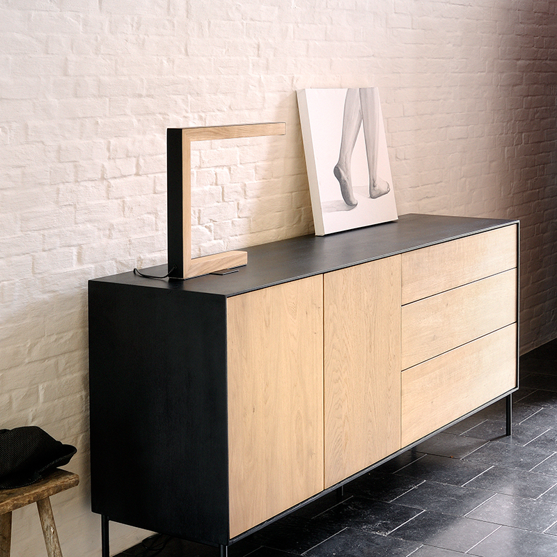 OAK BLACKBIRD SIDEBOARD 2DOORS/3DRAWERS (オーク ブラック