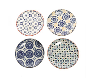 ポルスポッテン】カラフル皿4枚セット【オランダ】